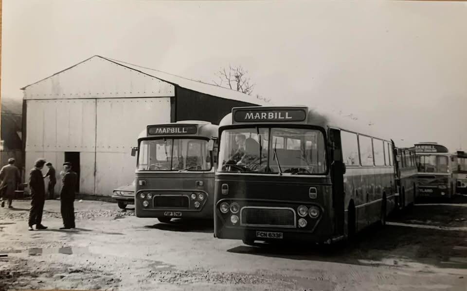 A collection of older Marbill coaches taken many years ago