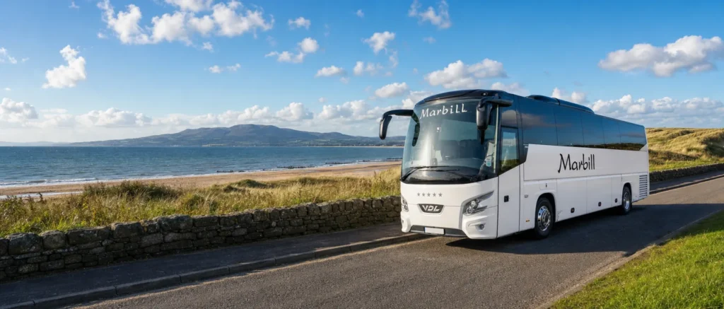 Marbill coach in Stevenston, North Ayrshire, near Kerelaw Castle